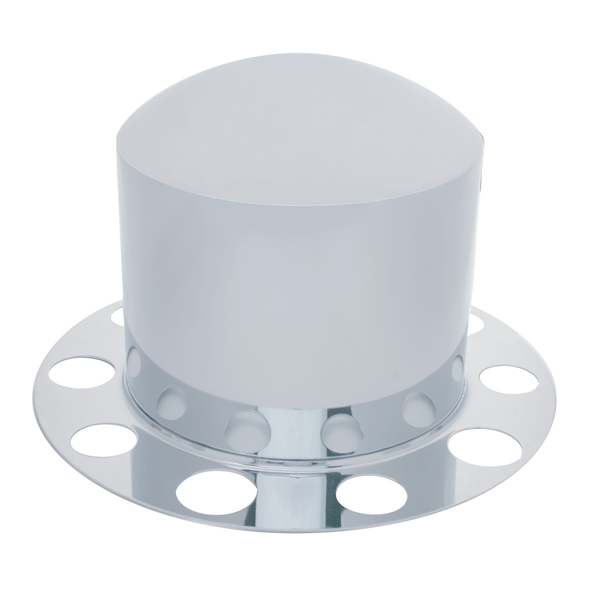 Chrome Dome Rear Axle Cover 2PC Kit For 1-1/2" Nut Cover - Steel Wheel