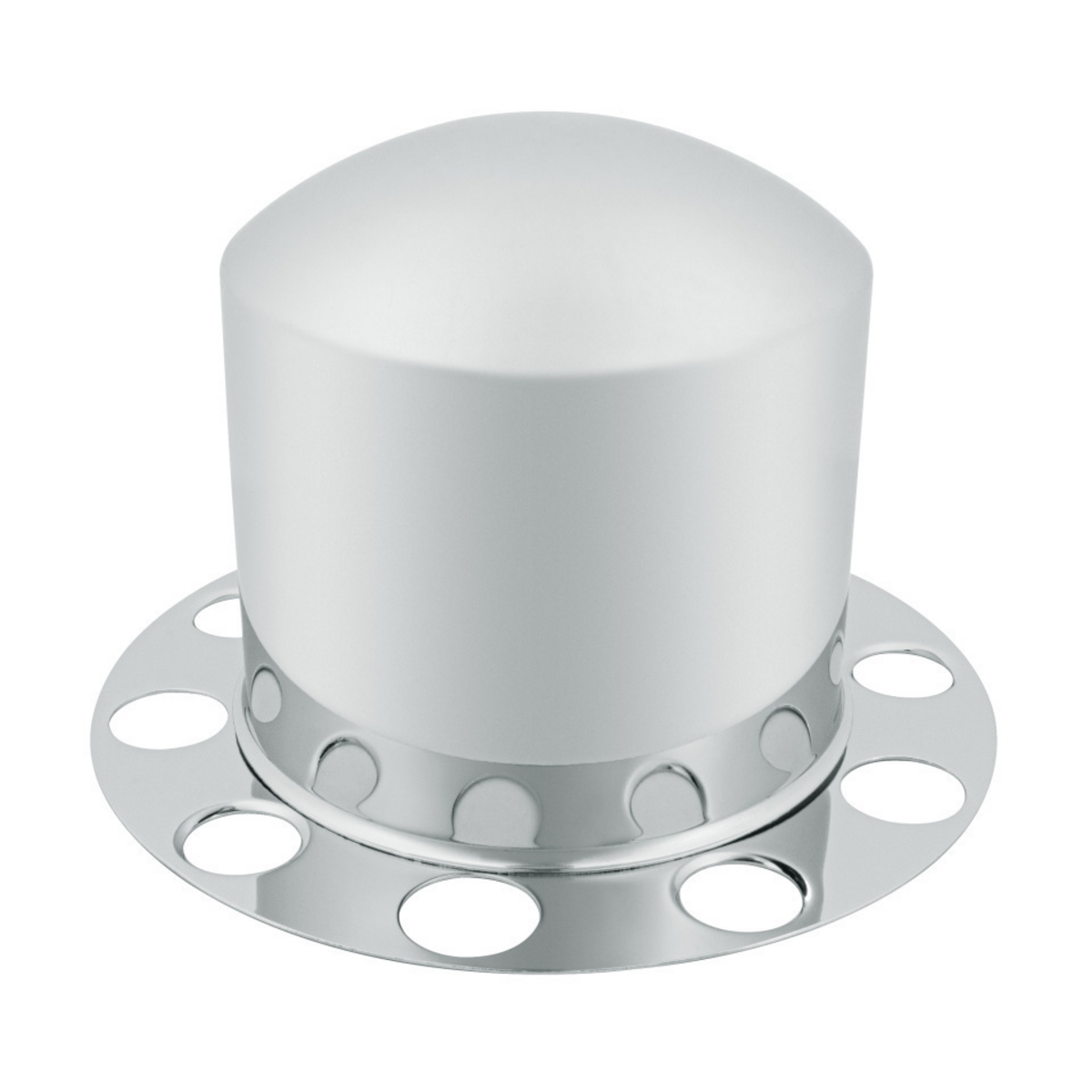 Chrome Dome Rear Axle Cover 2PC Kit For 1-1/2" Nut Cover - Aluminum Wheel