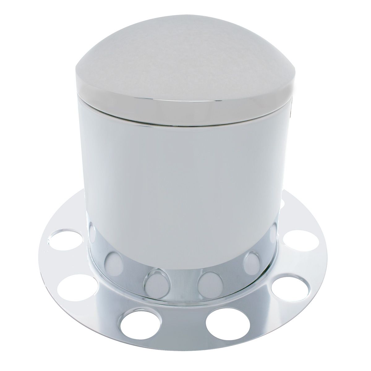 Chrome Dome Rear Axle Cover 3PC Kit For 1-1/2" Nut Cover - Aluminum Wheel