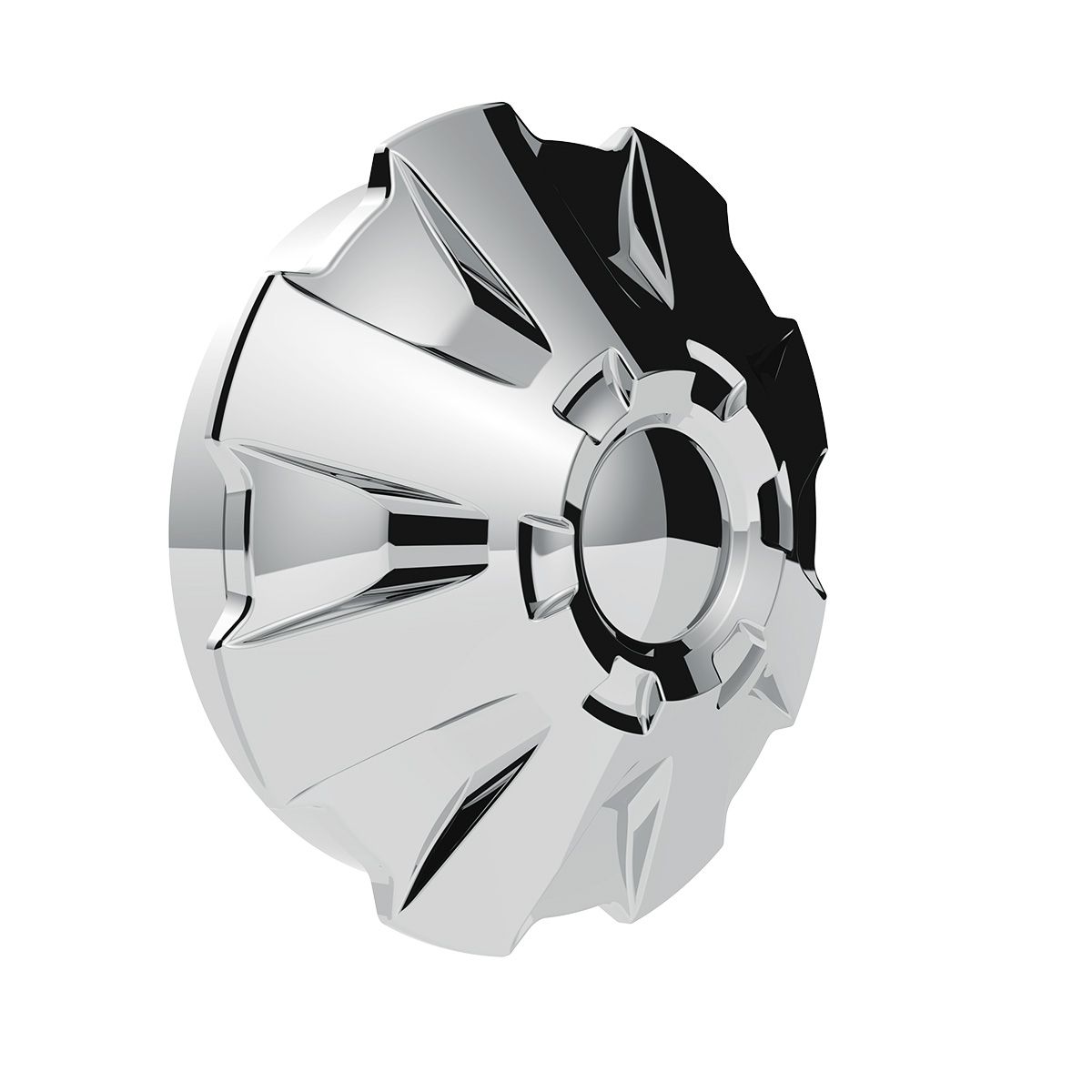 Rubicon Front Axle Cover Kit With 33mm Thread-On Nut Covers-Chrome