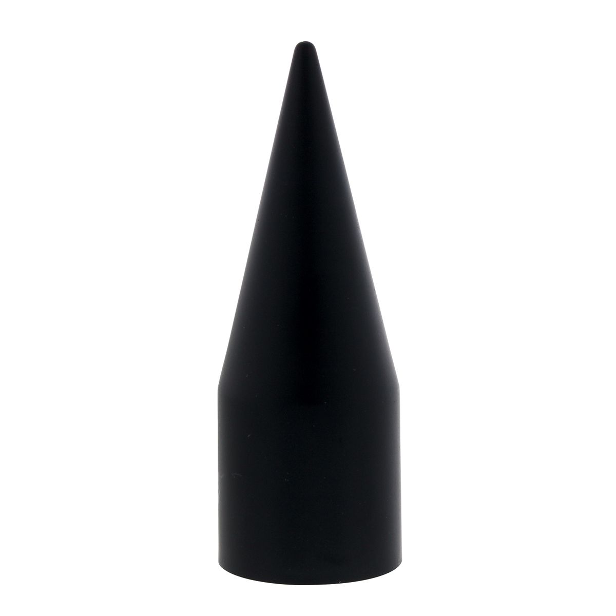 Matte Black Spike Hubcap Nut Cover For 2003-15 Chevy & GMC Full Size Truck (Bulk)