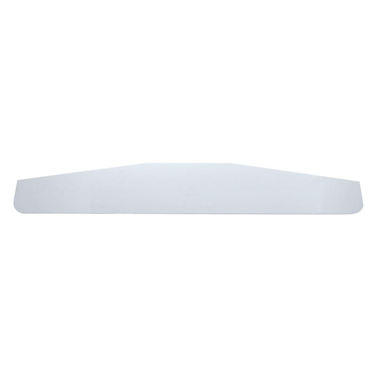 4" X 24" Chrome Standard Bottom Mud Flap Plate - Welded Stud (Card of 2)