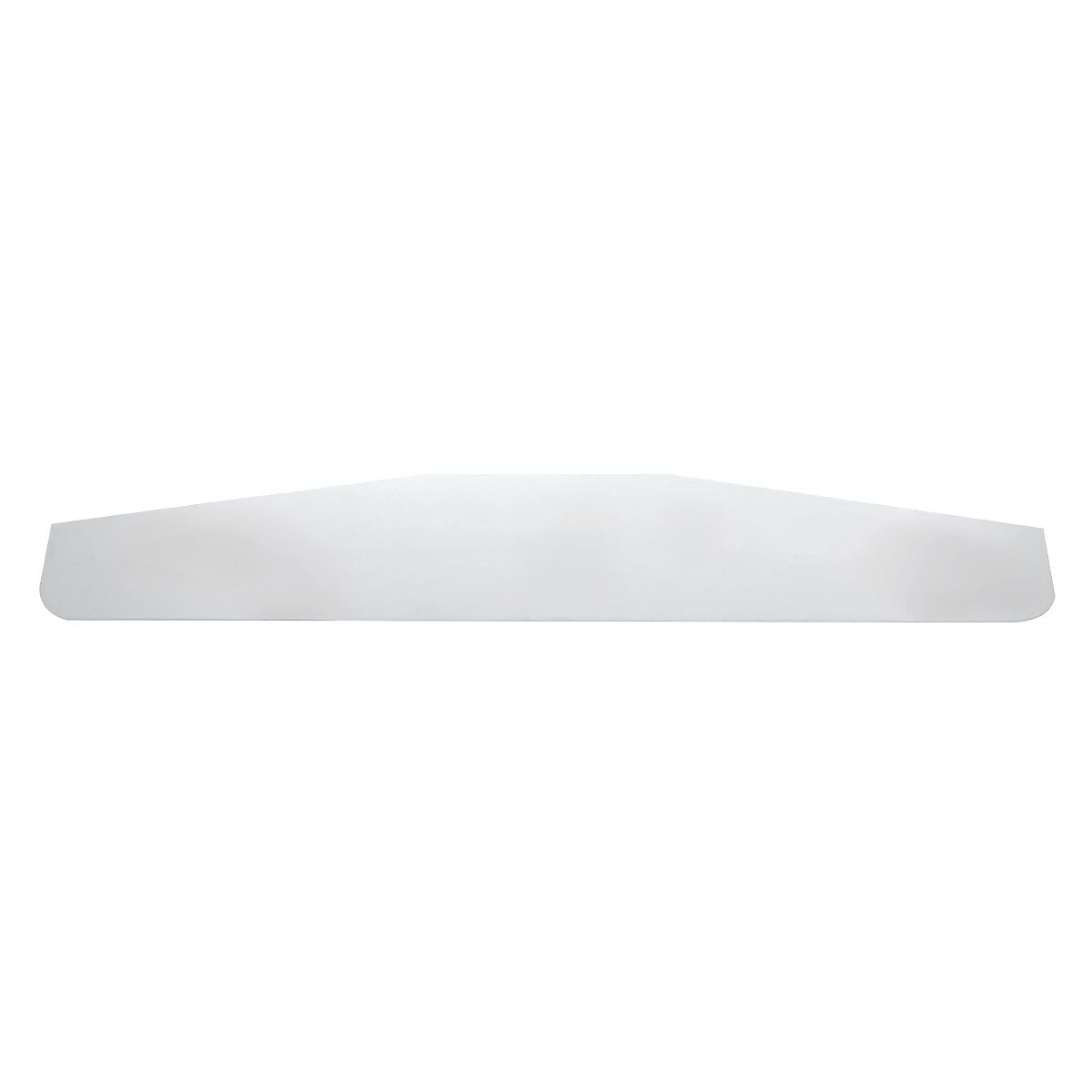 4" X 24" Chrome Standard Bottom Mud Flap Plate - Welded Stud