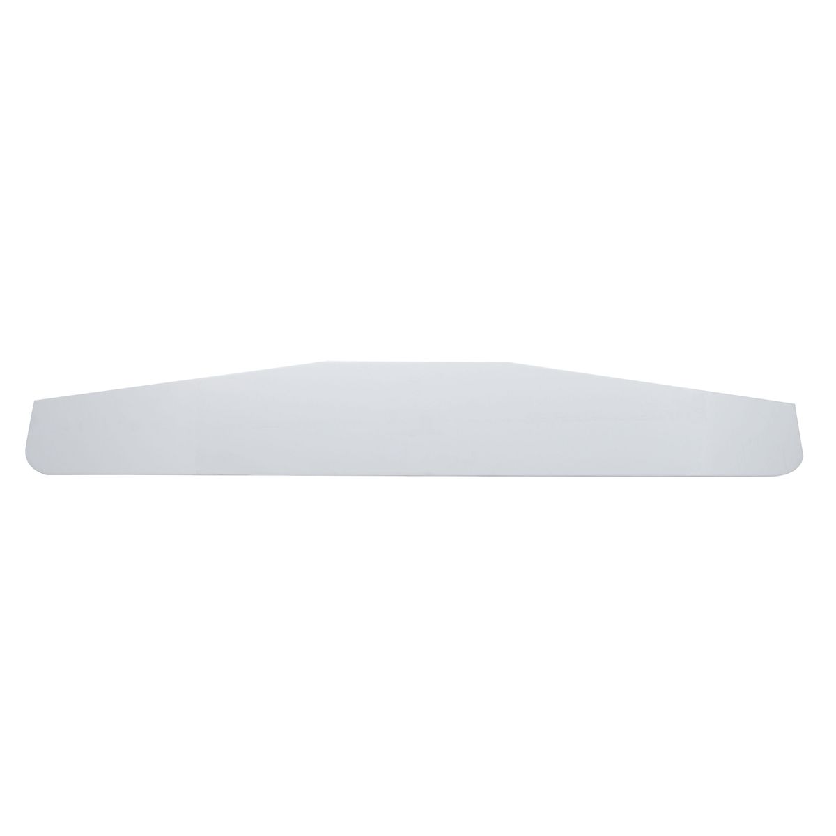 3" X 14" Chrome Standard Bottom Mud Flap Plate - Welded Stud