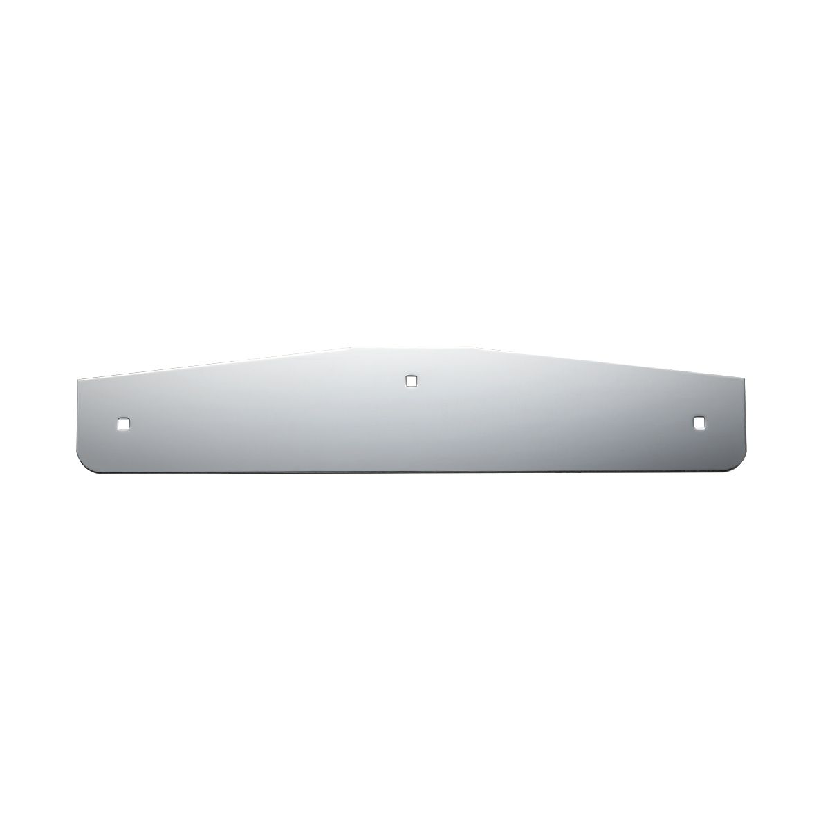 4" X 20" Chrome Standard Bottom Mud Flap Plate - Bolt Thru