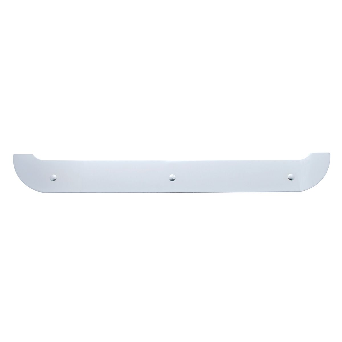 4" X 24" Chrome Contour Bottom Mud Flap Plate - Bolt Thru
