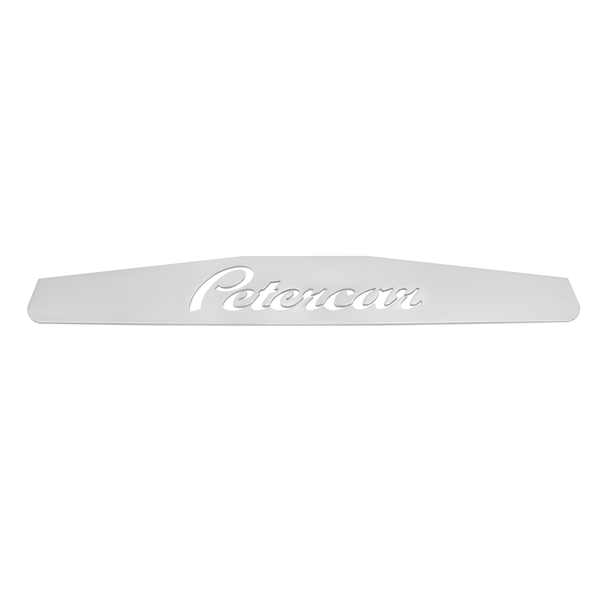 4" X 24" Chrome Petercar Bottom Mud Flap Plate - Welded Stud