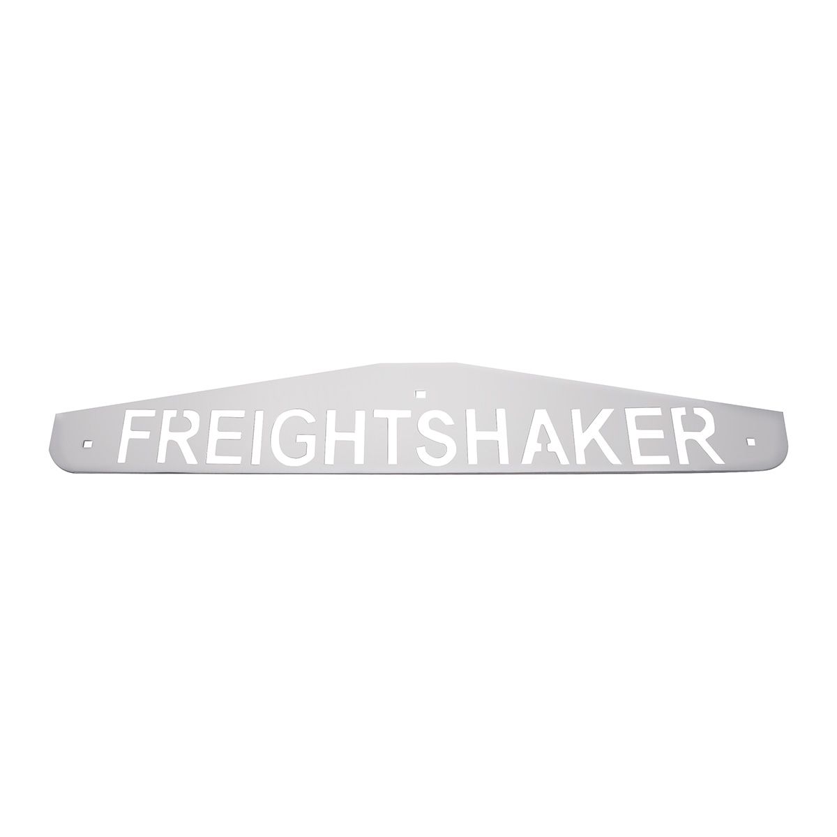 4" X 24" Chrome Freightshaker Bottom Mud Flap Plate - Bolt Thru