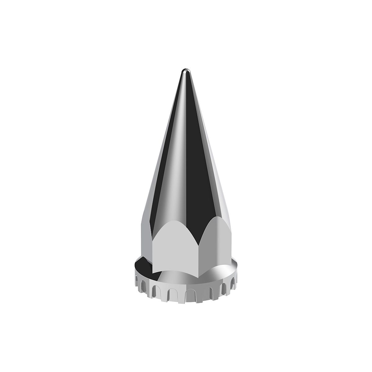 33mm x 4-3/4" Chrome Super Spike Nut Cover - Thread-On (Bulk)
