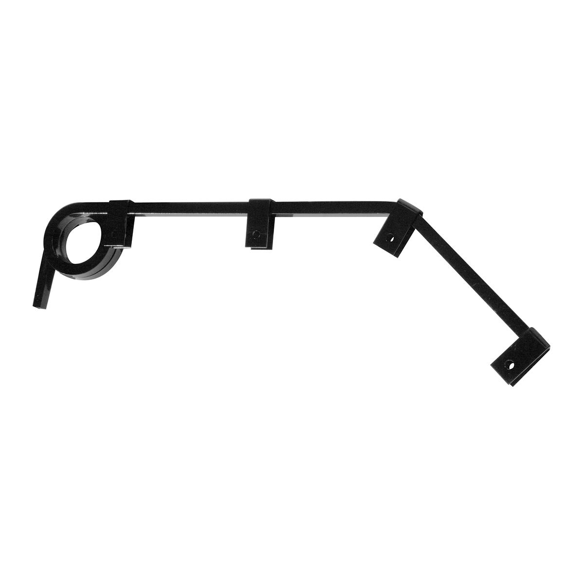 Black Angled Mud Flap Hangers - 2 Coils (Pair)