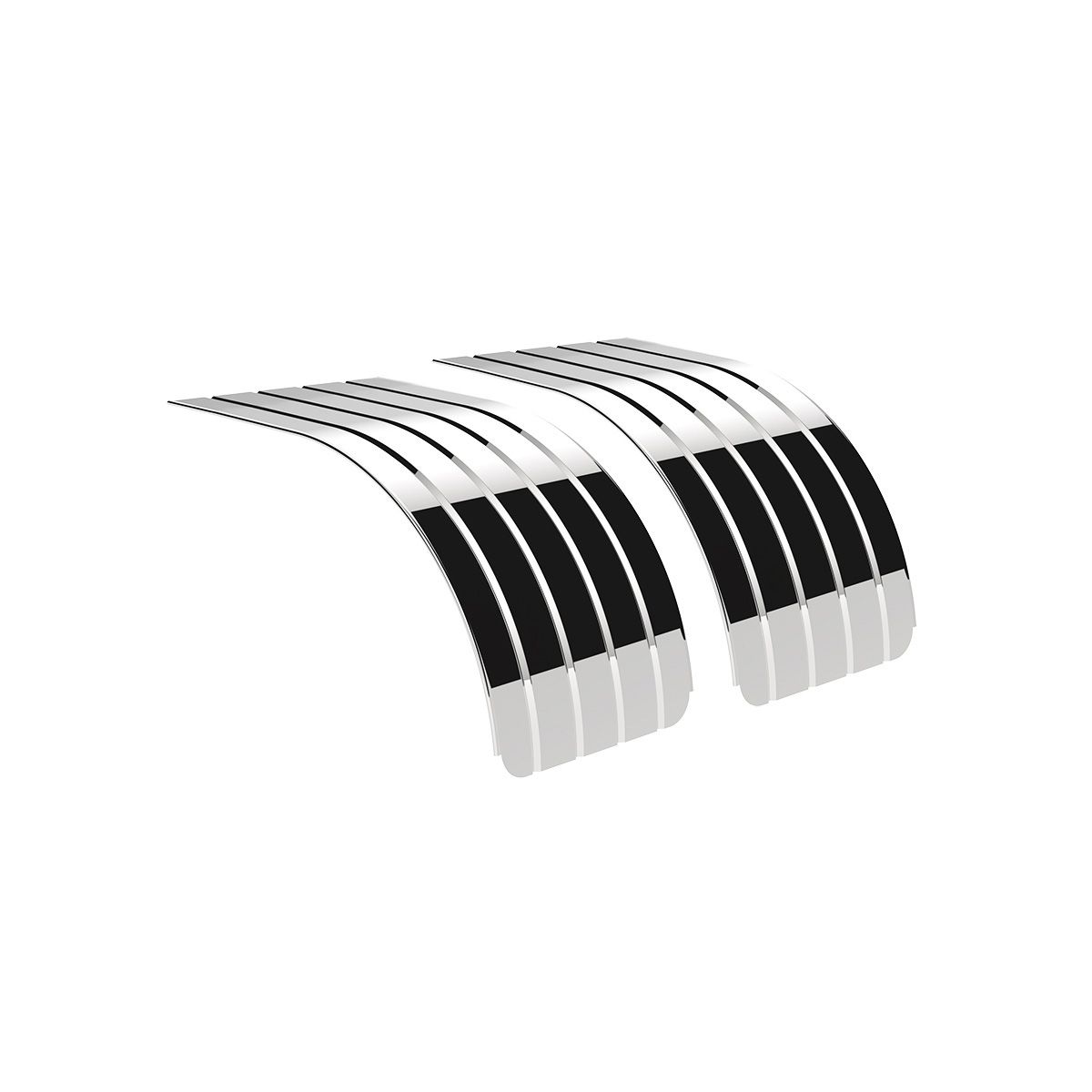 60" 430 Stainless Steel (18ga) Half Fender - SR Series (Pair)