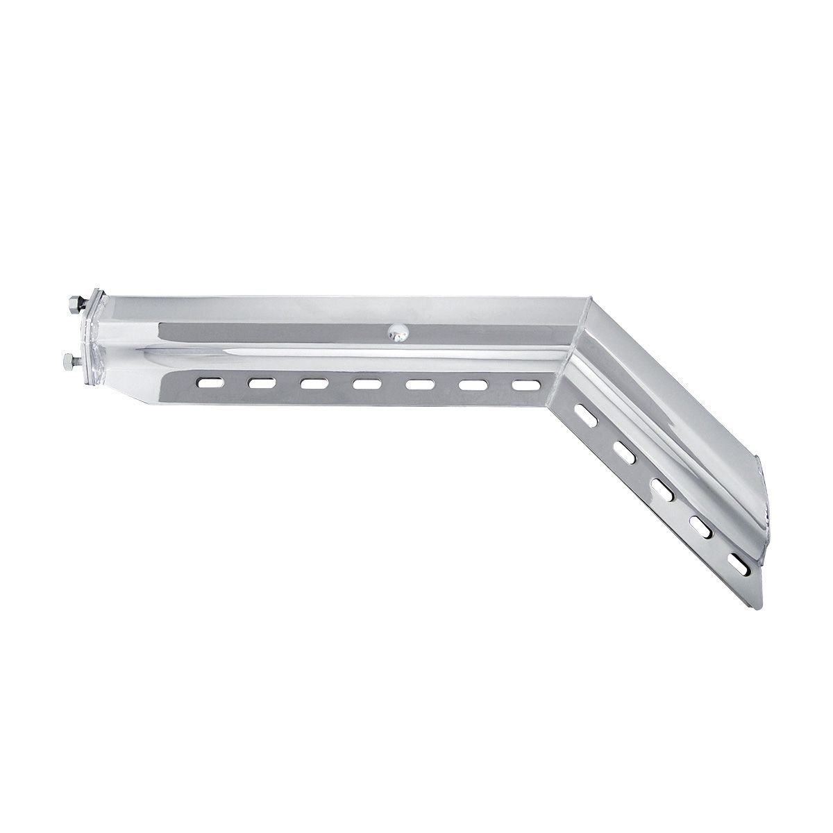 30" Stainless 45-Degree Angled Heavy Duty Mud Flap Hangers - 2-1/2" Bolt Pattern (Pair)