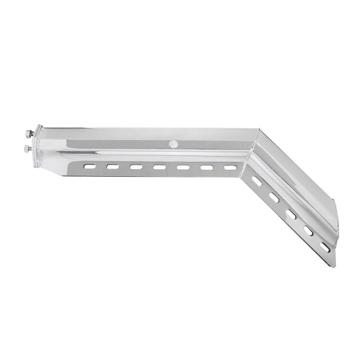 30" Chrome 45-Degree Angled Heavy Duty Mud Flap Hangers - 1-1/8" Bolt Pattern (Pair)