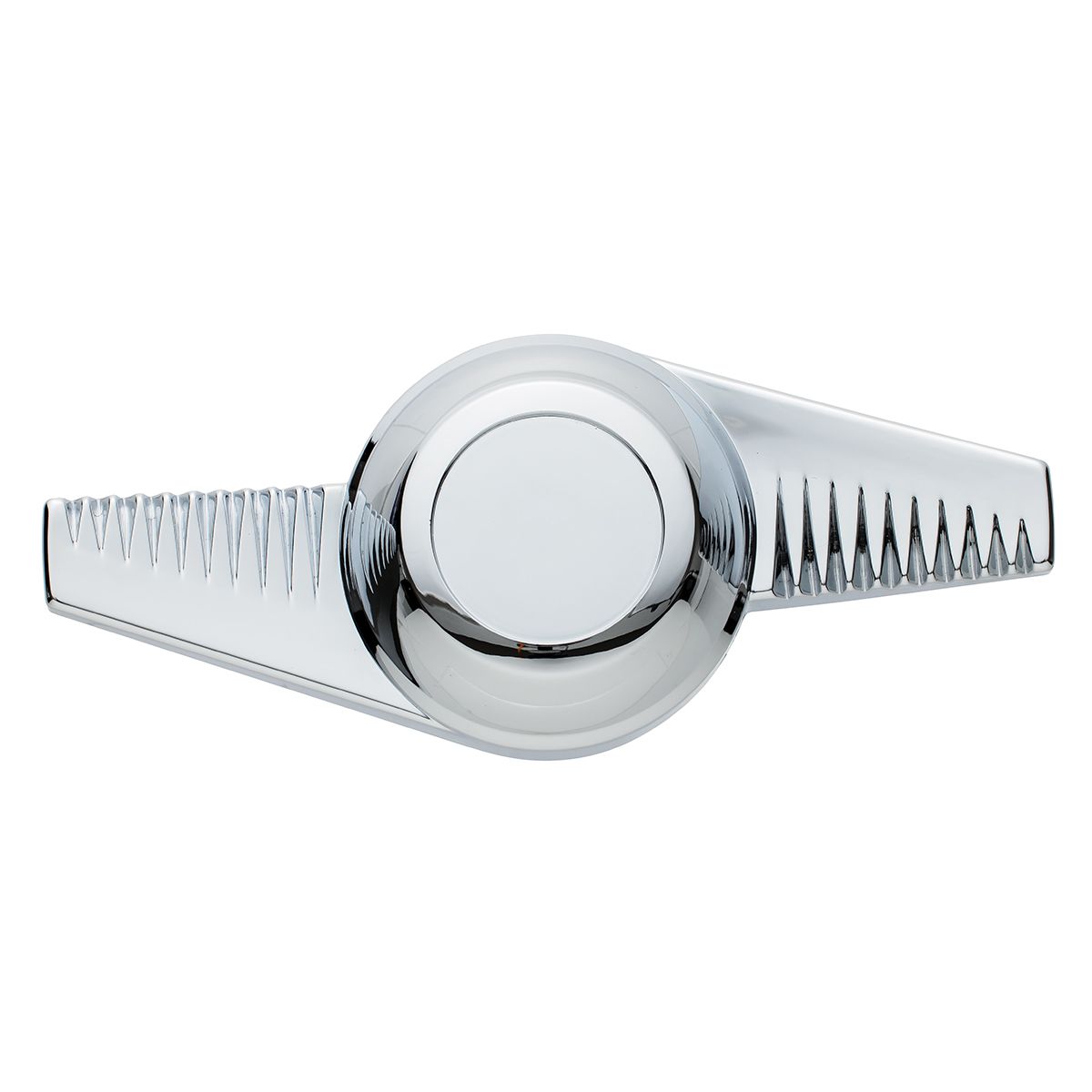 Chrome Plastic 2-Bar "Groovy" Hubcap Spinner - test