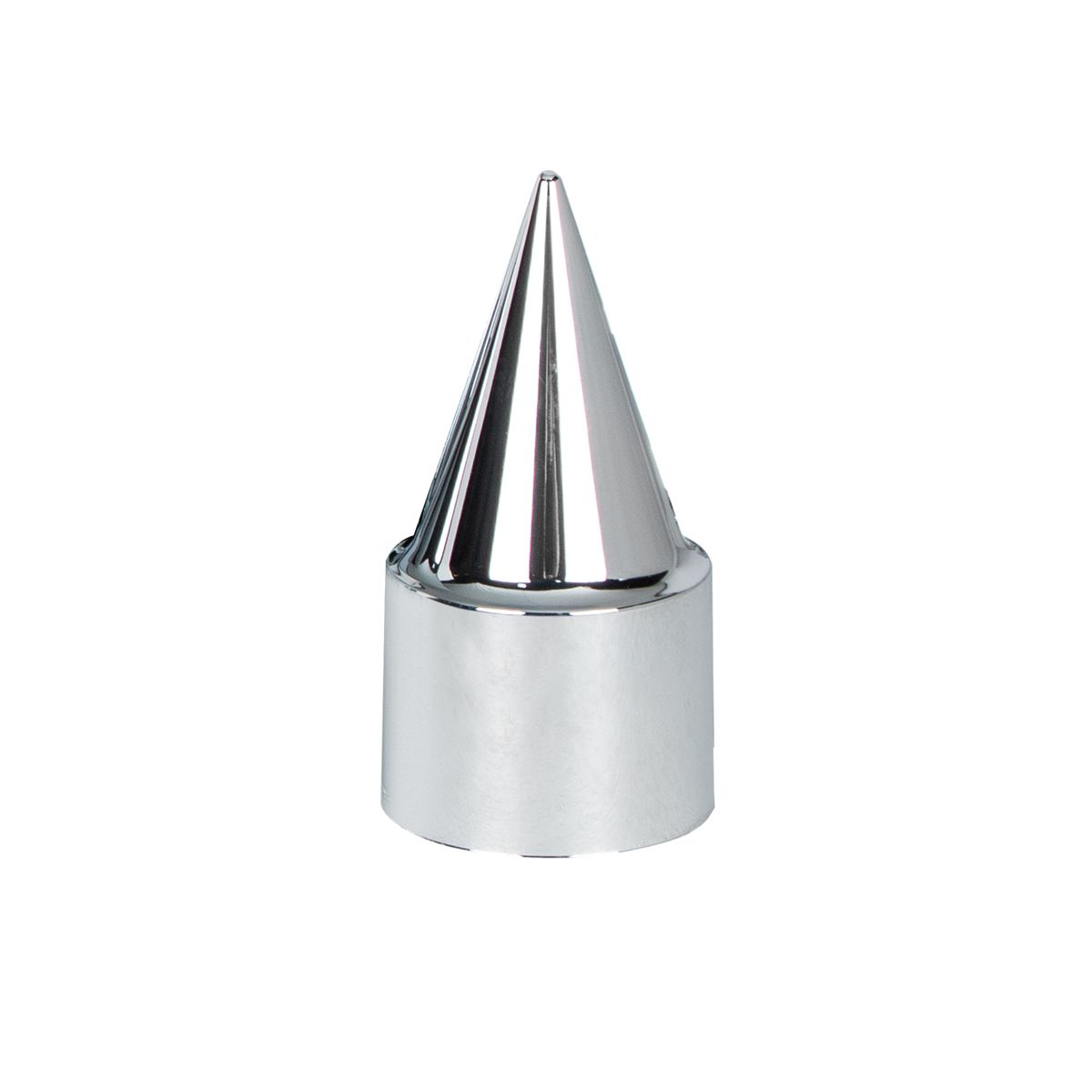 33mm X 4-1/4" Chrome Plastic Stiletto Nut Cover - Thread-On (Bulk)
