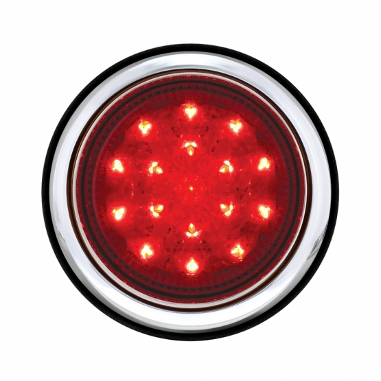 17 LED Chrome Bezel Flush Mount Tail Light