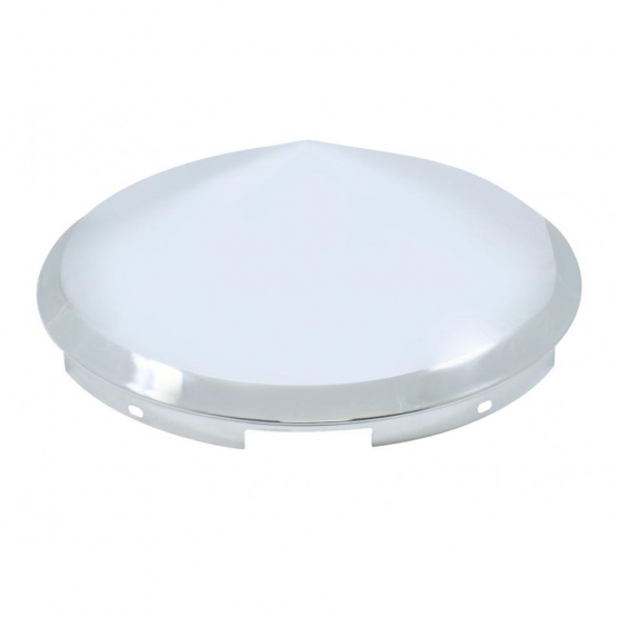 5 Even Notched Stainless Steel Pointed Front Hubcap - 7/16" Lip