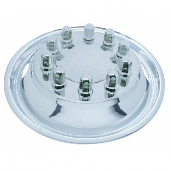 22-1/2" OD Stainless Front Wheel Simulator Set - 2 Vent Hole, Hub Piloted