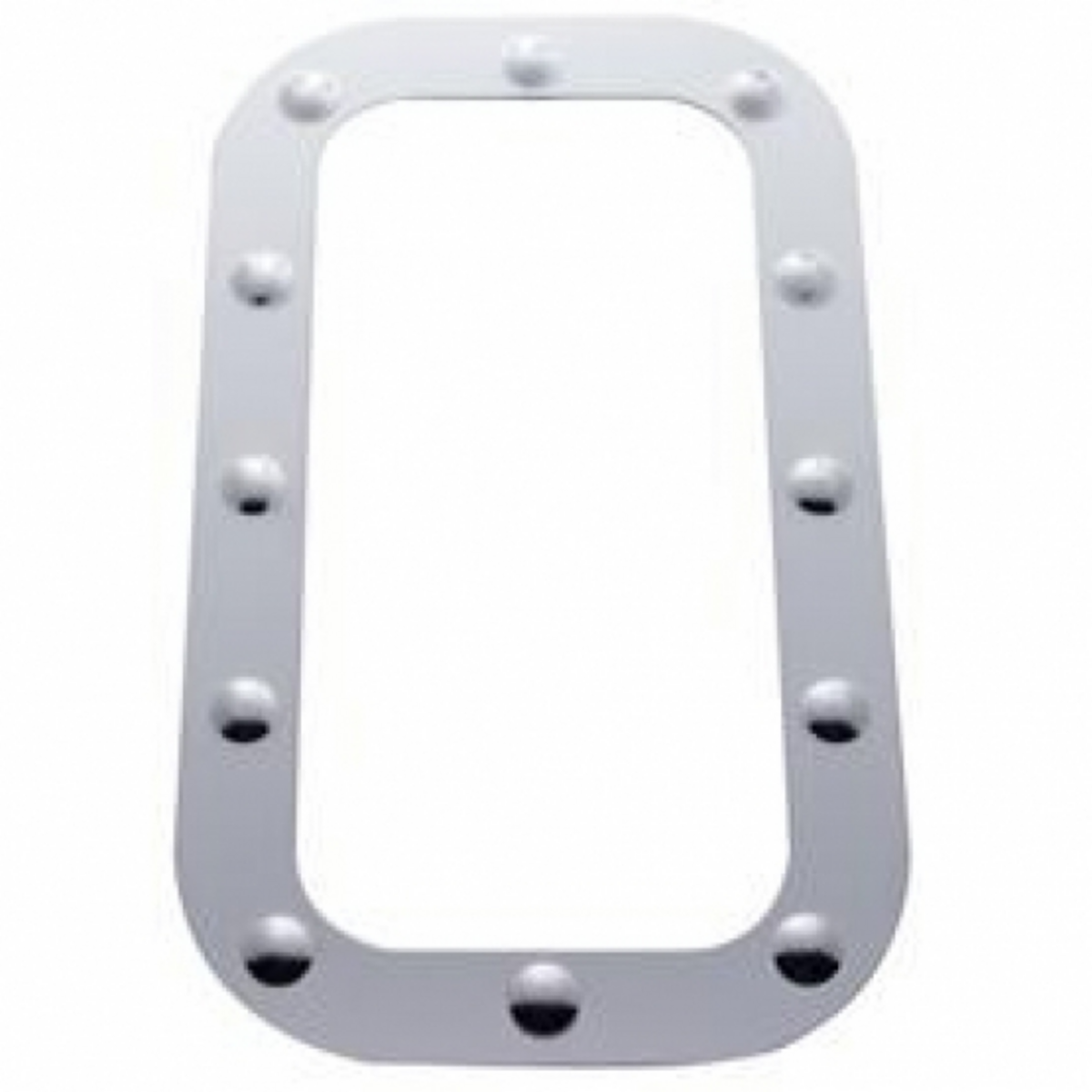 Kenworth Stainless Dimpled Vent Door Trim (Card of 2)