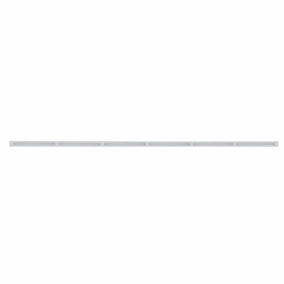79-1/2" Stainless Bumper Light Bracket With 6X 14 LED 12" Light Bars - Amber LED/Chrome Lens