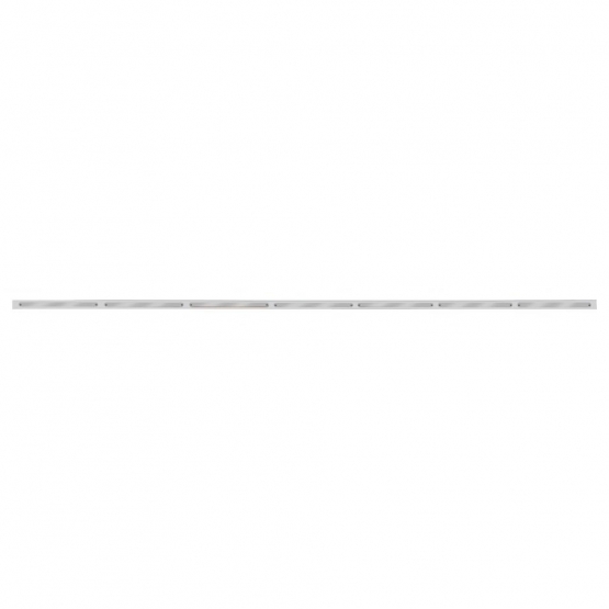 94" Stainless Light Bracket With 7X 14 LED 12" Light Bars - Amber LED/Chrome Lens