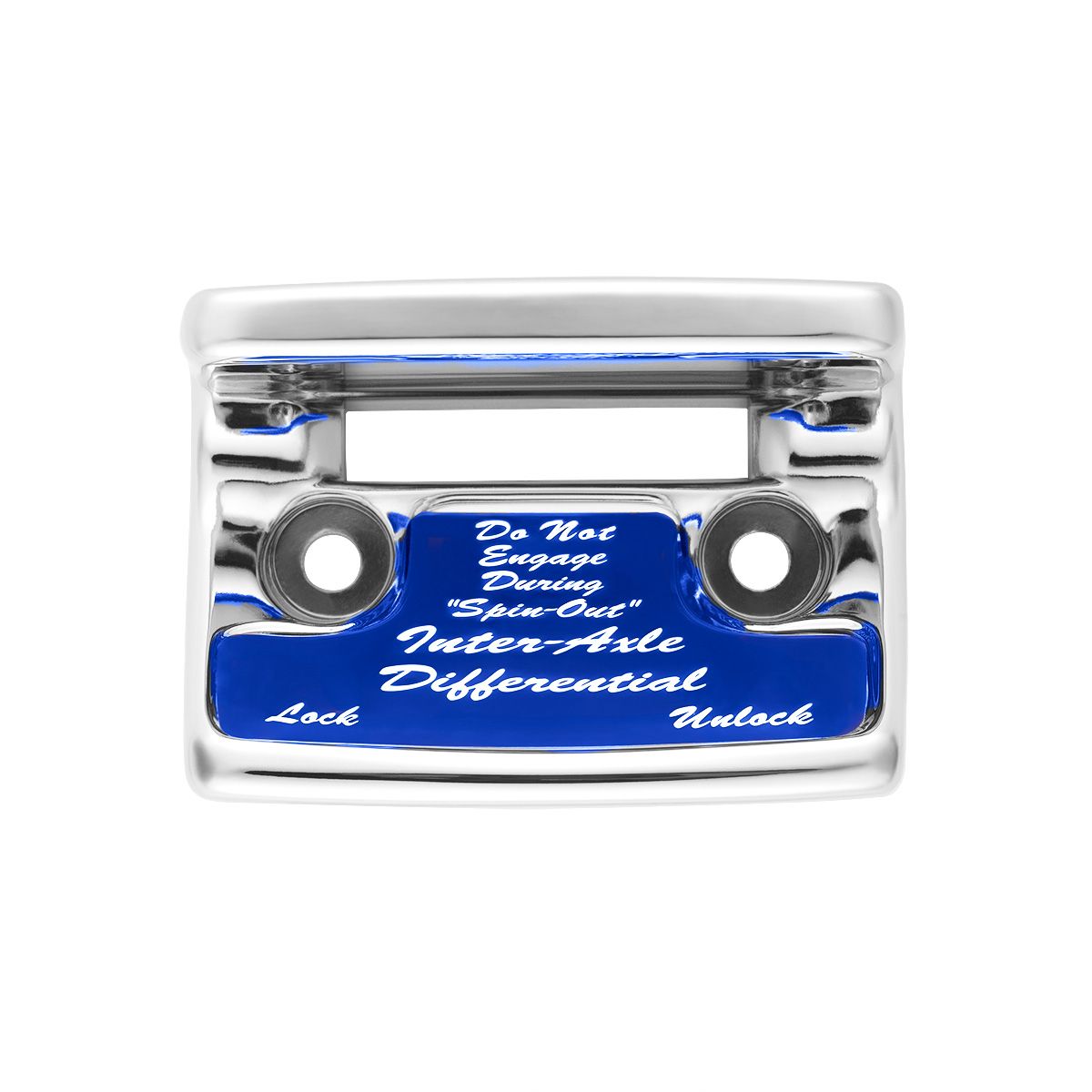 Chrome Plastic Axle/Differential Switch Guard With Glossy Sticker For 1990-2010 Freightliner Classic