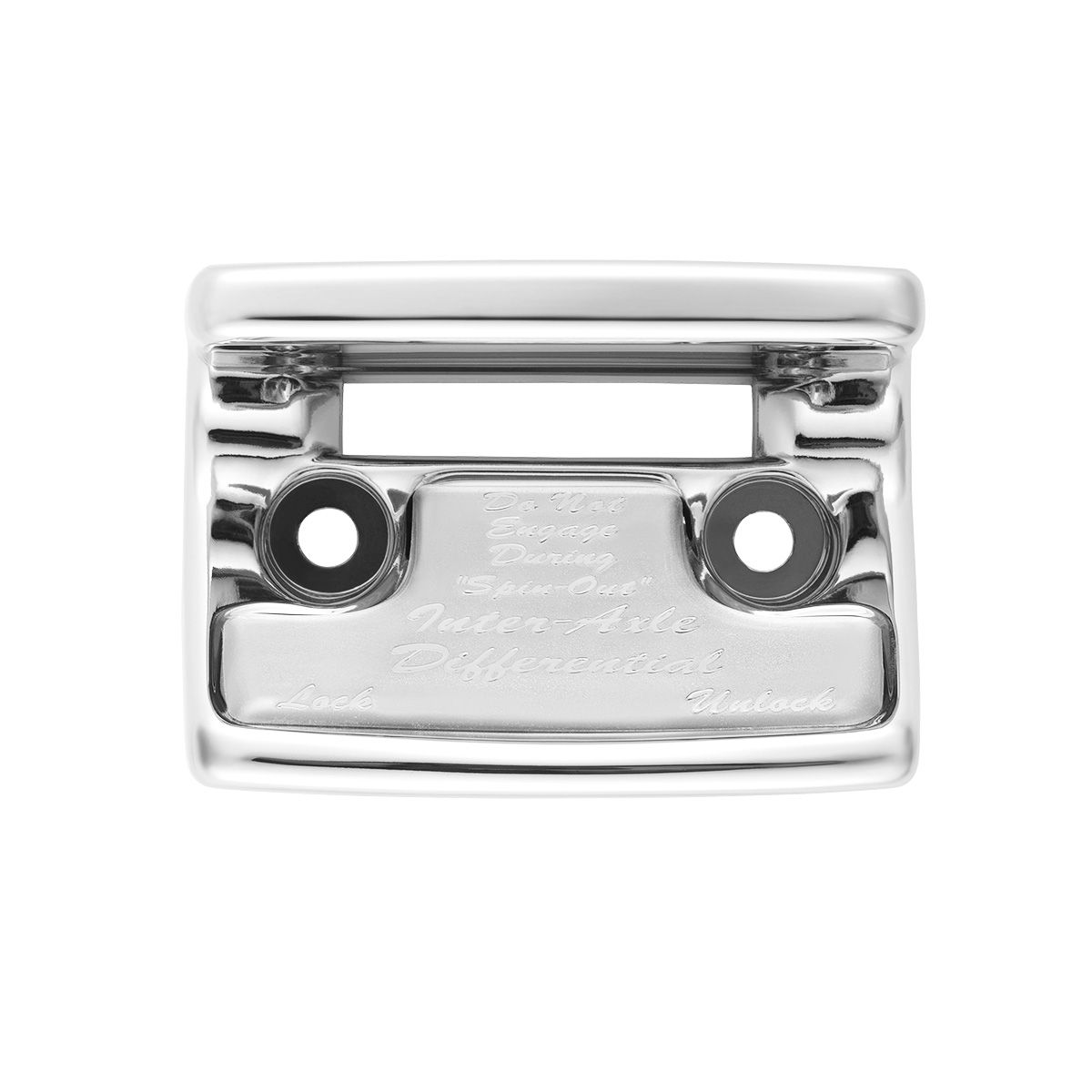 Chrome Plastic Axle/Differential Switch Guard With Glossy Sticker For 1990-2010 Freightliner Classic