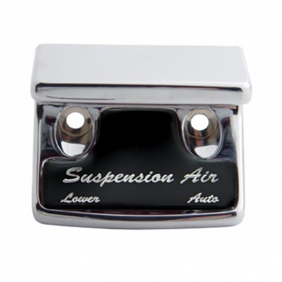 Chrome Plastic Suspension Air Switch Guard With Glossy Sticker For 1990-2010 Freightliner Classic-Bl