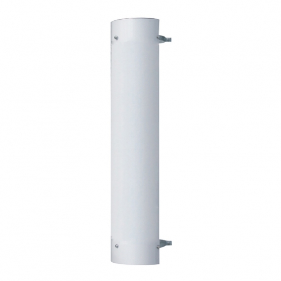 48" Tall 270 Degree Stainless Exhaust Muffler Shield For 9" Diameter Exhaust - Plain