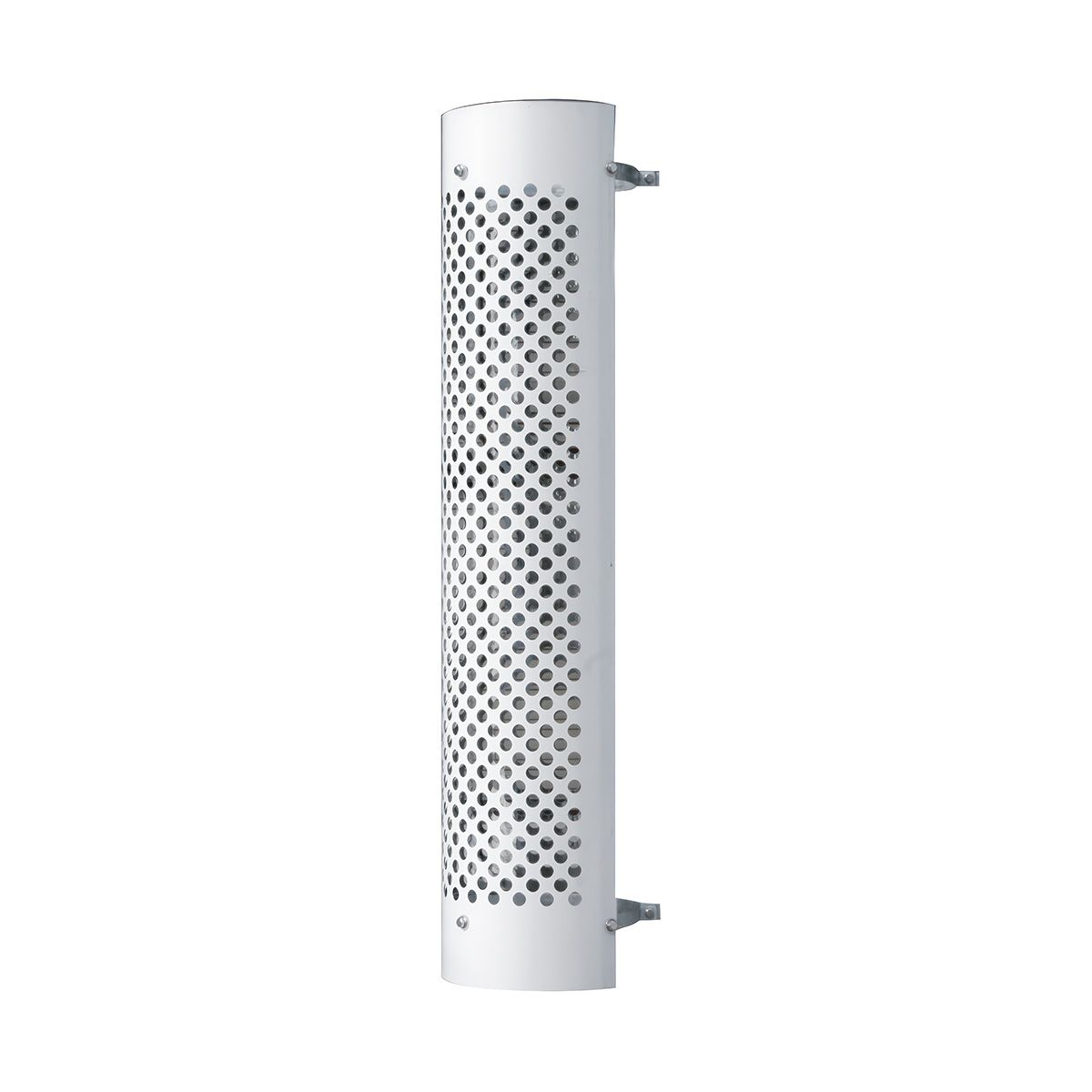 48" Tall 270 Degree Stainless Exhaust Muffler Shield For 10" Diameter Exhaust - Round Slot