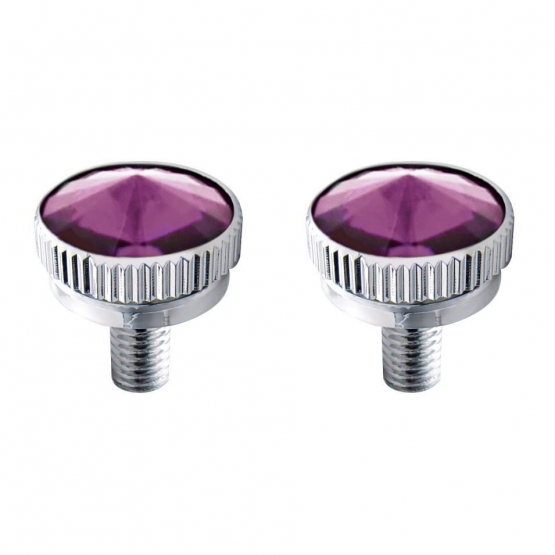 6mm CB Mounting Bolt With Purple Crystal (2-Pack)