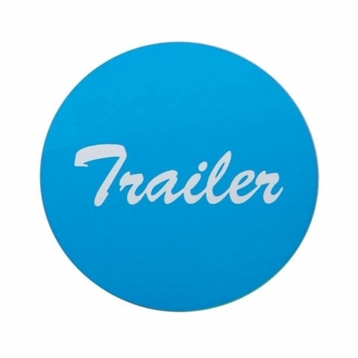 "Trailer" Aluminum Air Valve Knob Sticker Only - Blue