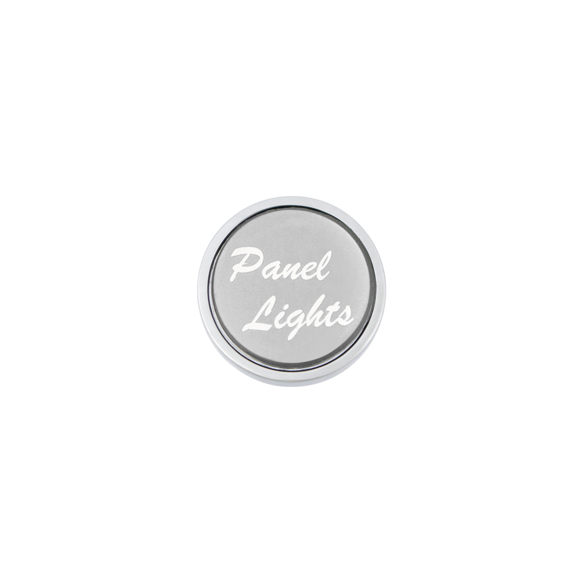 "Panel Lights" Dash Knob - Silver Glossy Sticker