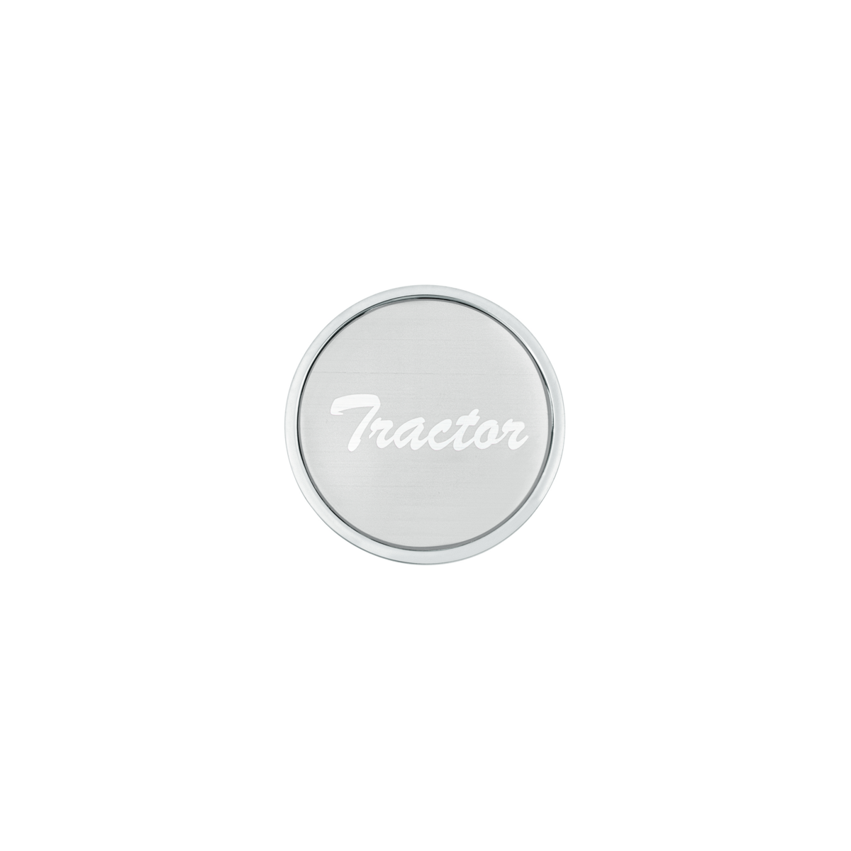 "Tractor" Long Air Valve Knob - Silver Glossy Sticker