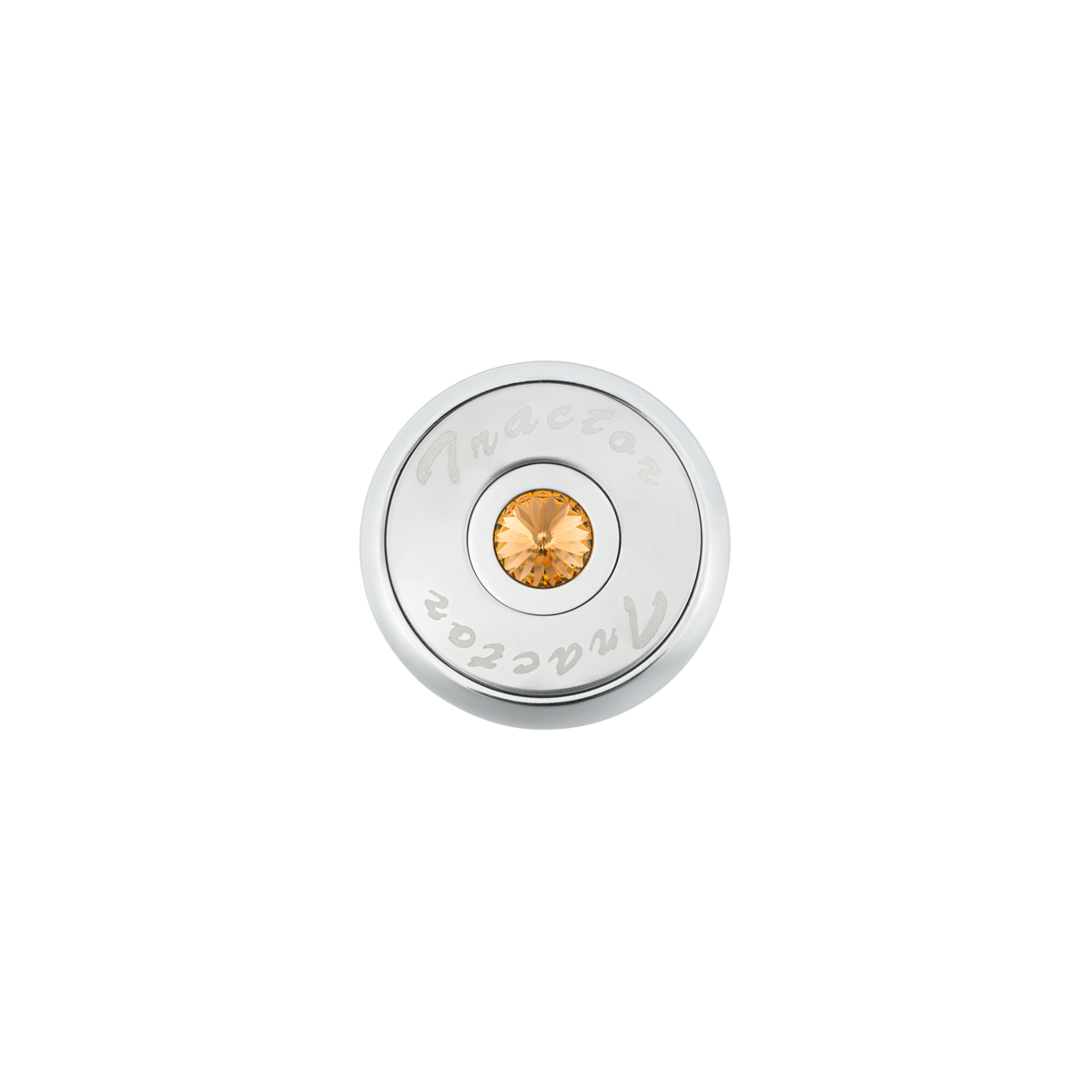 "Tractor" Deluxe Air Valve Knob - Amber Crystal