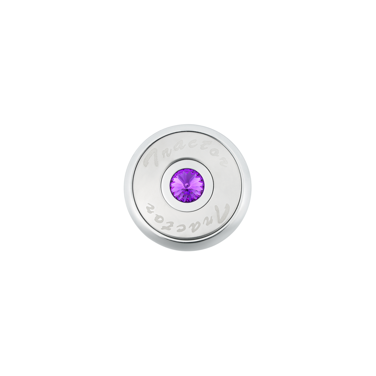 "Tractor" Deluxe Air Valve Knob - Purple Crystal
