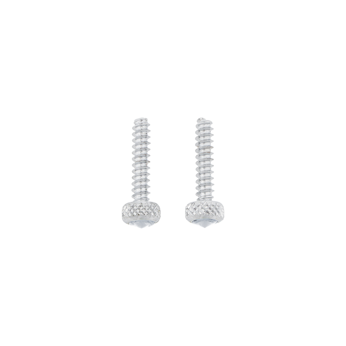 Chrome Short Dash Screw For Freightliner With Clear Crystal (2-Pack)