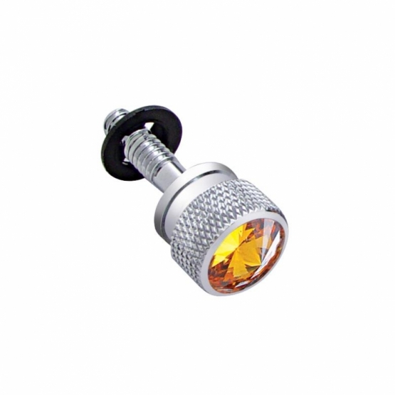 Dash Screw With Amber Crystal For Peterbilt (2001-2005)(Bulk)