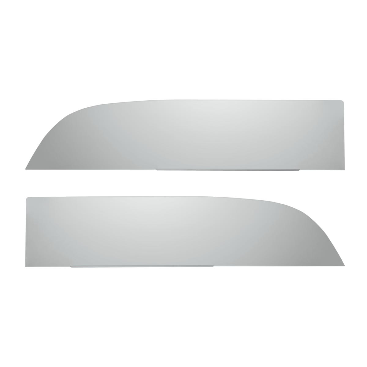 304 Stainless Steel 8" Chop Top Window Trim For Kenworth T680/T880 Trucks (Pair)