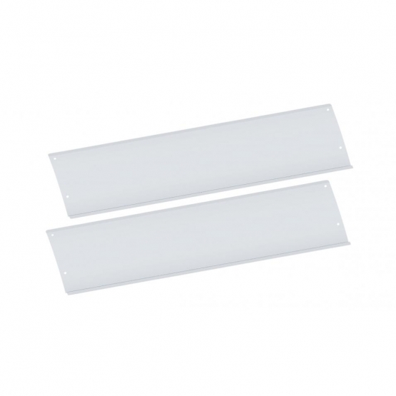 Polished Stainless Steel Lower Front Step Kick Plates For 2003-05 Volvo VN Series