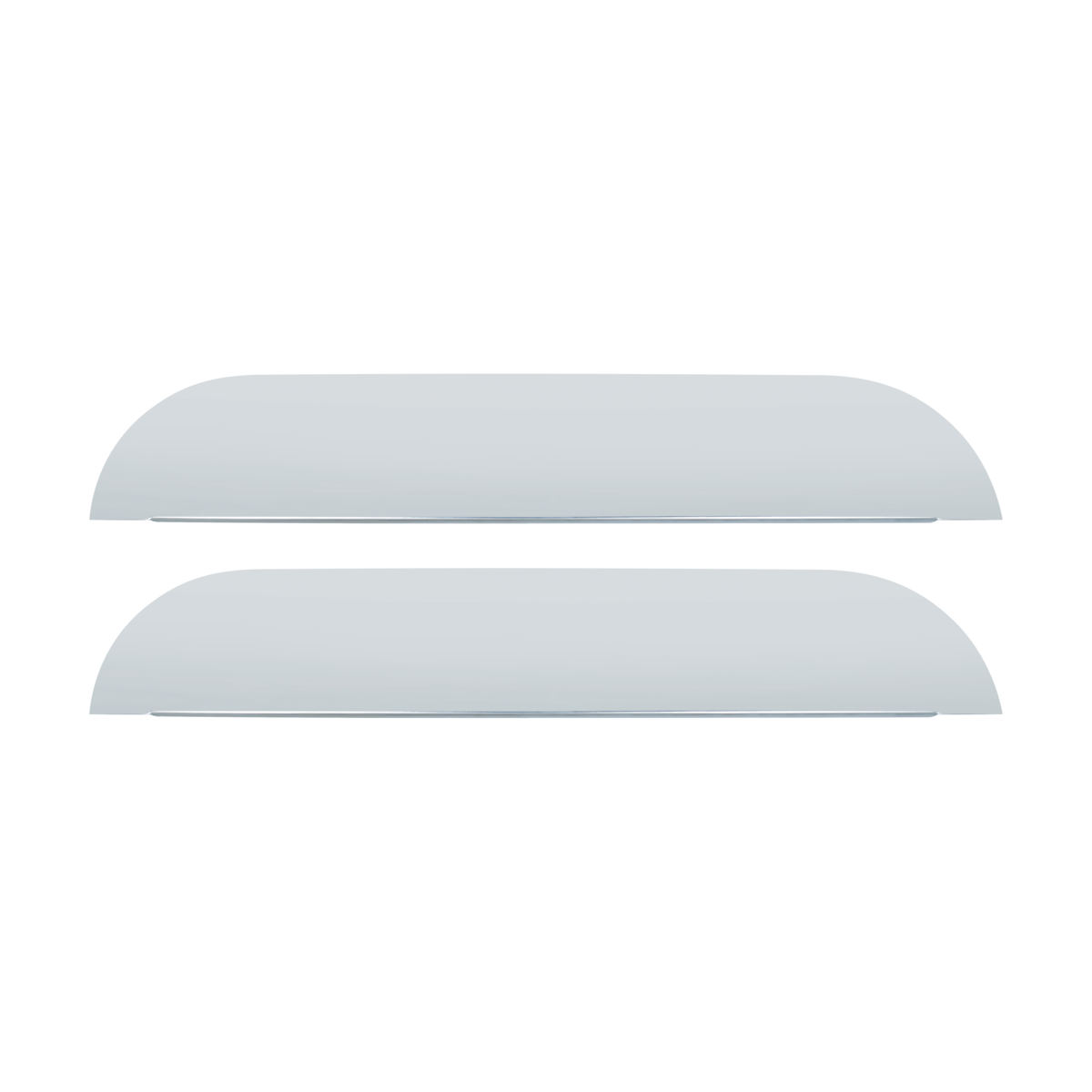 304 Stainless Steel 5" Chop Top Window Trim For 2008-2024 Peterbilt 389, 2008-2014 388, & 2006-2016