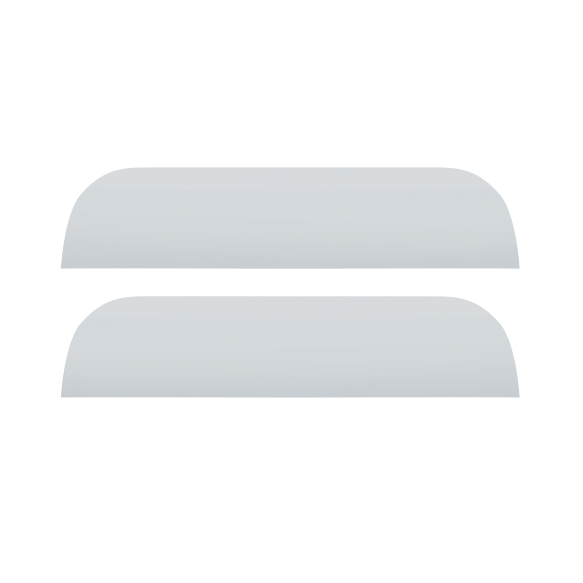 304 Stainless Steel 7" Chop Top Window Trim For 2005+ Peterbilt 379/386/389 (Pair)