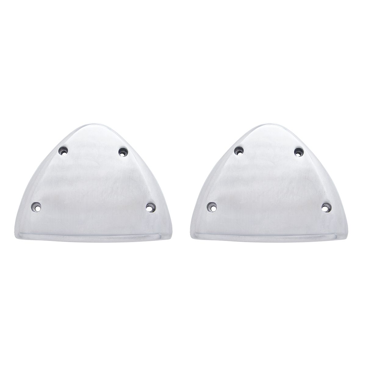 Polished Aluminum Headlight Turn Signal Cover Kit For Peterbilt (Pair)