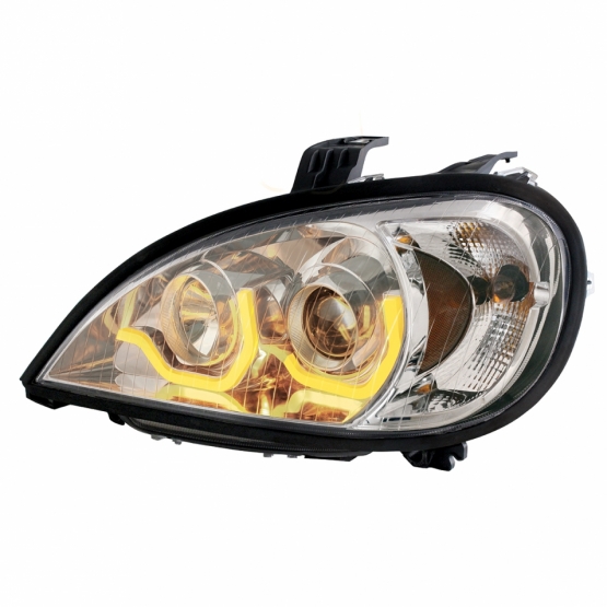 Chrome Projection Headlight With Dual Function Light Bar For 2001-2020 Freightliner Columbia - Drive