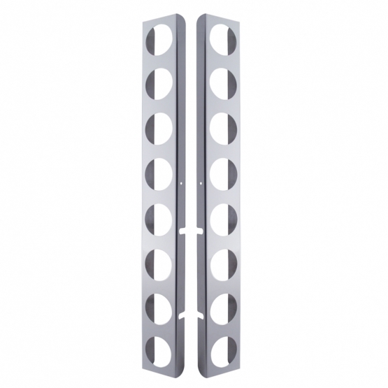 Peterbilt Stainless Rear Air Cleaner Bracket Only - 16 Light Cutouts
