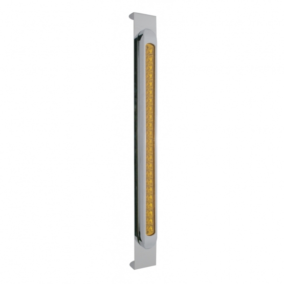 Mirror Bracket With 23 LED 17-1/4" Light Bar & Bezel - Amber LED/Amber Lens