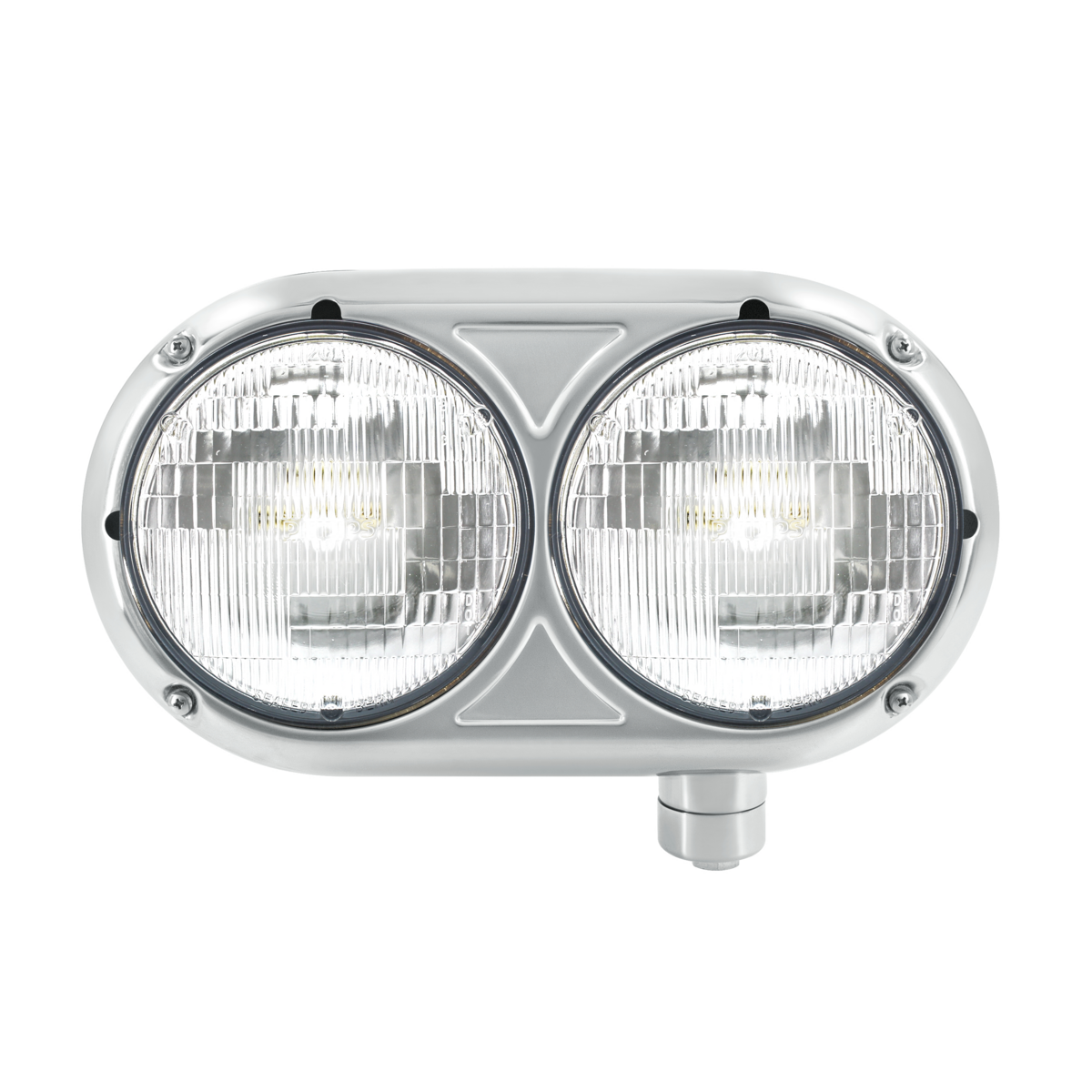 Headlight Assembly With Halogen Bulbs & 304 SS Housing For Peterbilt 359 - Passenger