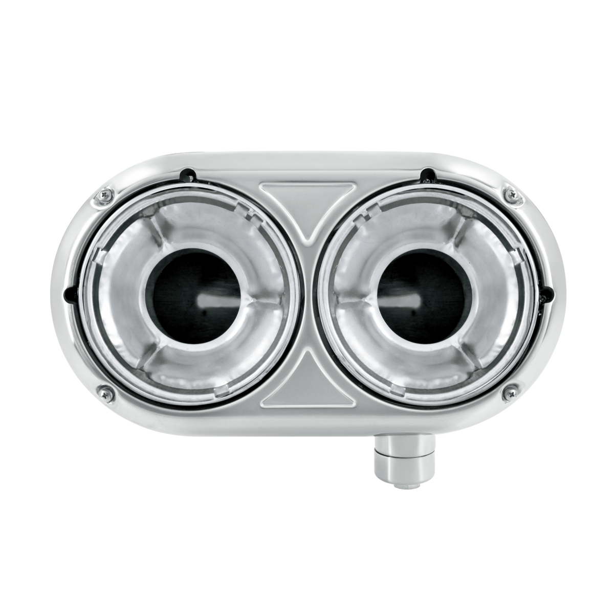 304 Stainless Dual Headlight Housing With Inner Lamp Bucket For Peterbilt 359 - Passenger
