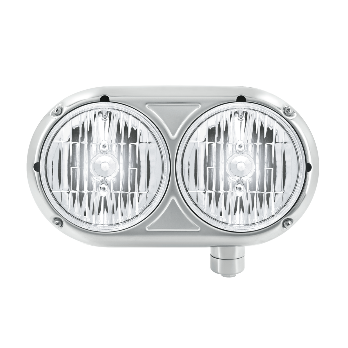 Headlight Assembly With Halogen Bulbs & 304 SS Housing For Peterbilt 359 - Driver