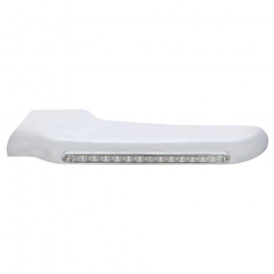 Sequential 14 Amber LED Front Fender Cover For Peterbilt 388 (2008-2015) & 389 (2008-2023)-Clear Len